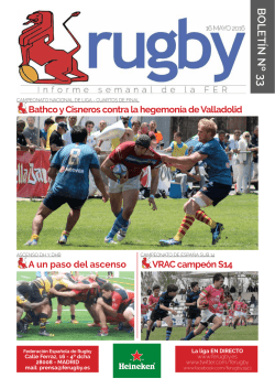 boletín nº 33 - Federación Española de Rugby