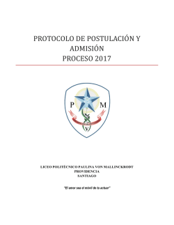 protocolo de admisión - Liceo Paulina von Mallinckrodt