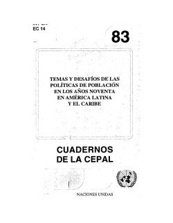 cuadernos de la cepal - Repositorio CEPAL