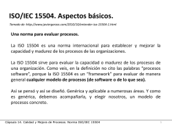 ISO/IEC 15504. Niveles de Capacidad de Proceso