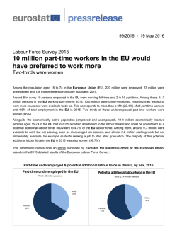 10 million part-time workers in the EU would have