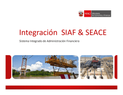 Registro del CCP e integración SEACE-SIAF