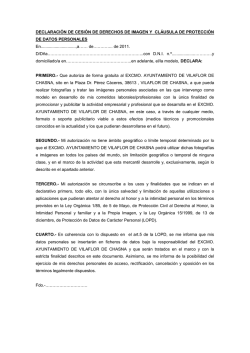 Documento Cesióm Imágenes - Ayuntamiento de Vilaflor de Chasna