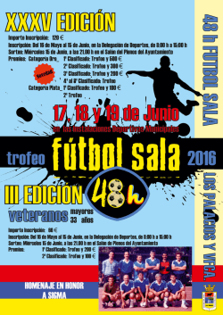 48 Horas Fútbol Sala - Ayuntamiento de Los Palacios y Villafranca