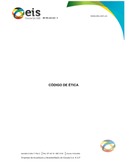 código de ética - EIS Cúcuta SA ESP