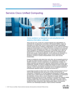 Servicio Cisco Unified Computing