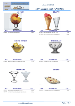 copas helado y postre - Suministros L`illa main menu