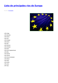 Lista de principales ríos de Europa