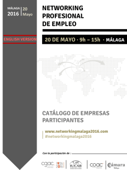 Diapositiva 1 - Networking Málaga 2016