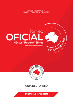 Guia 2016 - Torneo Oficial Hector Ropero Simes