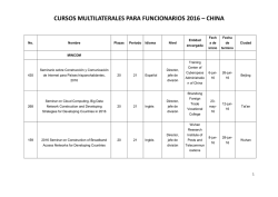 Cursos Funcionarios China 2016 MINCOM 2