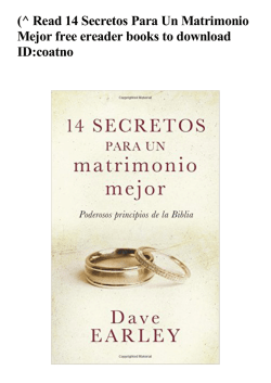 (^ Read 14 Secretos Para Un Matrimonio Mejor free ereader books