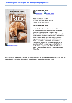 Il grande libro del pane PDF mobi epub Piergiorgio Giorilli ,