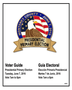 sample ballot - Monterey County Elections
