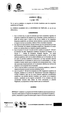 Acuerdo No. 069 del 18 de mayo de 2016