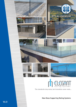our elegant glass railing catalogue