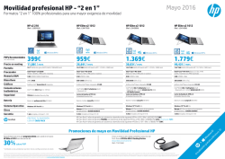 Movilidad profesional HP - “2 en 1”