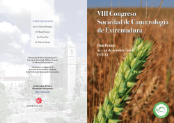 VIII Congreso Sociedad de Cancerología de Extremadura
