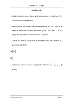 Examen 4 – 3º ESO - yoquieroaprobar.es