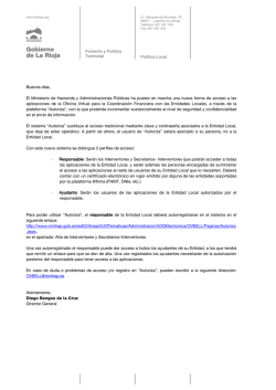 Notificación Autoriza - Gobierno de La Rioja