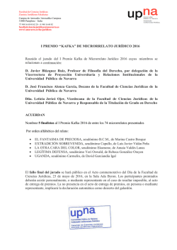 fallo del jurado - Universidad Pública de Navarra