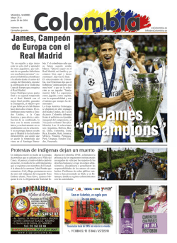 James, Campeón de Europa con el Real Madrid