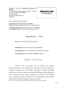 Sección nº 15 de la Audiencia Provincial de Madrid C