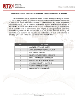 Page 1 Noticias del - Estado Mexicano COMUNICACION GLOBAL
