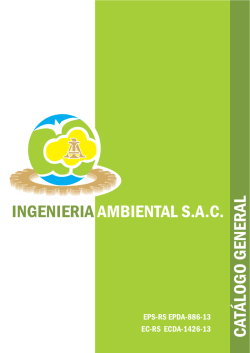 Brochure General - Ingeniería Ambiental SAC