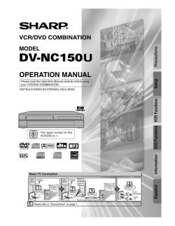 DV-NC150U Operation Manual - Creative Channel Services