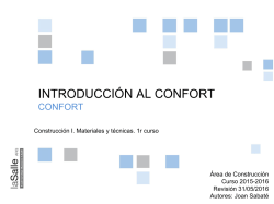 07.envolvente y confort 1 - Enginyeria i Arquitectura La Salle