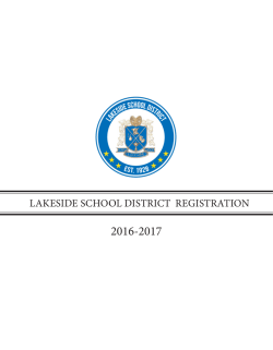 LAKESIDE SCHOOL DISTRICT REGISTRATION