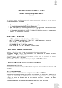 prospecto, PDF - Agencia Española de Medicamentos y Productos