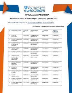 programa alianza sena - Politécnico Grancolombiano