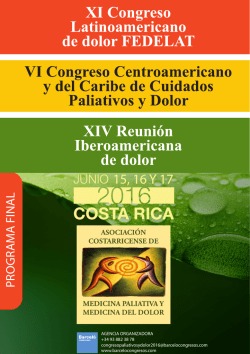 Descargar - XI Congreso Latinoamericano de Dolor FEDELAT