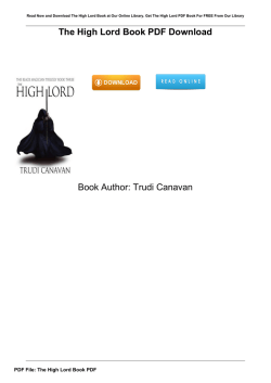 The High Lord Book PDF Book Author: Trudi Canavan