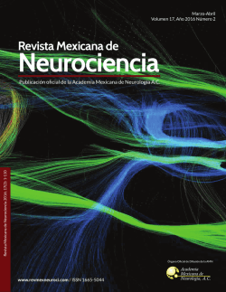 Descargar Número completo - Revista Mexicana de Neurociencia