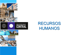 recursos humanos - Universidad Central de Chile