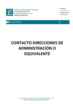 Contacto Direccion Administrativa