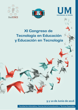 Programa de Actividades - XI Congreso de Tecnología en