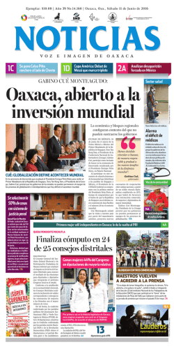 Oaxaca - Noticias Voz e Imagen