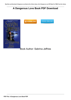 A Dangerous Love Book PDF Book Author: Sabrina Jeffries