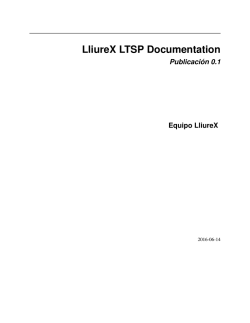 LliureX LTSP Documentation