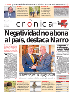 jueves 16 de junio - La Crónica de Hoy en Hidalgo