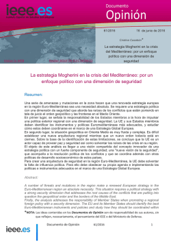La estrategia Mogherini en la crisis del Mediterráneo: por un