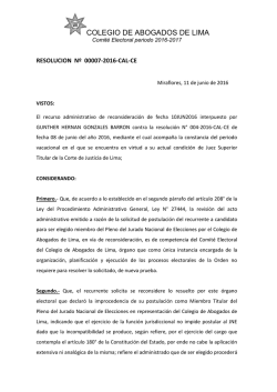 resolucion 007-2016 - Colegio de Abogados de Lima