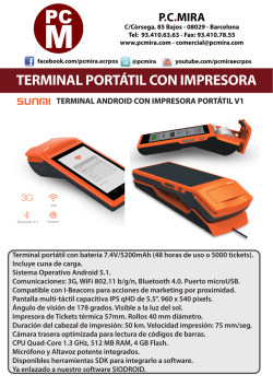 terminal portátil Android SUNMI V1