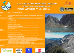 Astazus y La Munia - Grupo de Montaña Pegaso