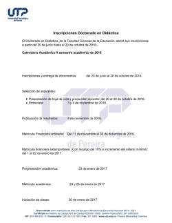 Descarga Inscripciones Doctorado en Didáctica en PDF