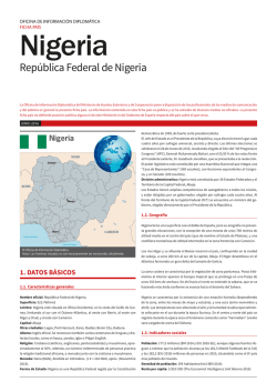 Nigeria - Ministerio de Asuntos Exteriores y de Cooperación